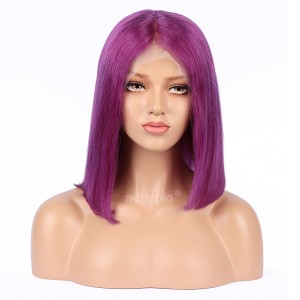 Purple Lace Front Wigs Bob Straight & Wavy 2020 Summer Colorful Trendy Wigs