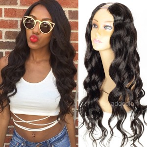 Cheap U Part Wigs Brazilian Long Hair Loose Wave Middle Part U Wigs For Sale