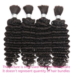 【Addcolo 8A】Bulk Human Hair for Braiding Brazilian Hair Deep Wave