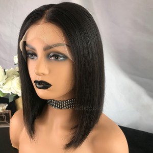 Elizabeth Unprocessed Virgin Hair Lace Front Wigs Natural Black