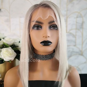 Felicia Virgin Hair Full Lace Wigs T1B/Gray 