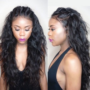 Natural Looking Silk Top Lace Wigs Brazilian Hair Natural Wave Human Hair Wig