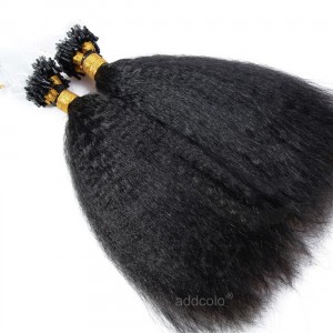 【Addcolo 10A】Micro Loop Hair Extensions Brazilian Hair Natural Black Color