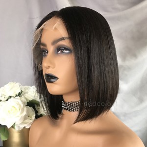 Kayla Unprocessed Virgin Hair Lace Front Wigs Natural Black