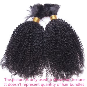 【Addcolo 8A】Bulk Human Hair for Braiding Brazilian Hair Afro Kinkly Curly