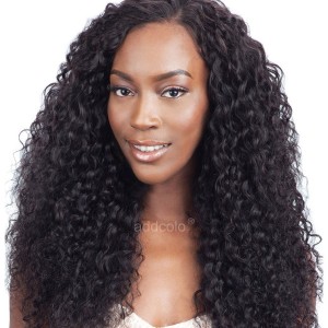 High Quality Human Hair Wigs Loose Curly Middle Part Glueless Silk Base Wigs