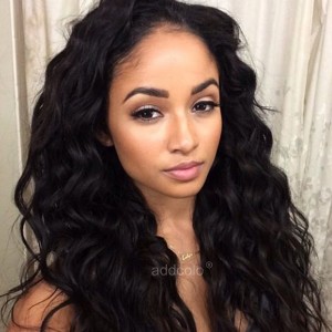 High Quality Human Hair Wigs Middle Part Loose Wave Silk Base Wigs With 150% Density