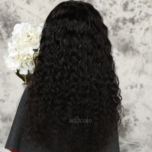 Loose Curly Human Hair Half Wigs Natural Color Brazilian Hair Machine Made Wigs