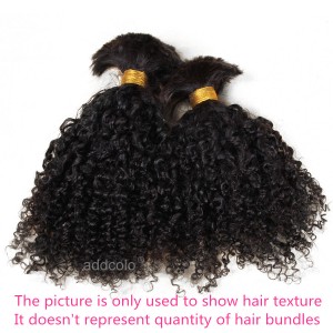 【Addcolo 8A】Bulk Human Hair for Braiding Brazilian Hair Tight Curly