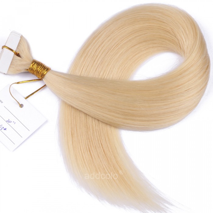 Addcolo 10A Tape In Hair Extensions Malaysian Hair Color #613