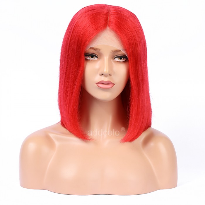 Red Wigs Bob Straight Wavy 2019 Summer Best Fashion Colorful