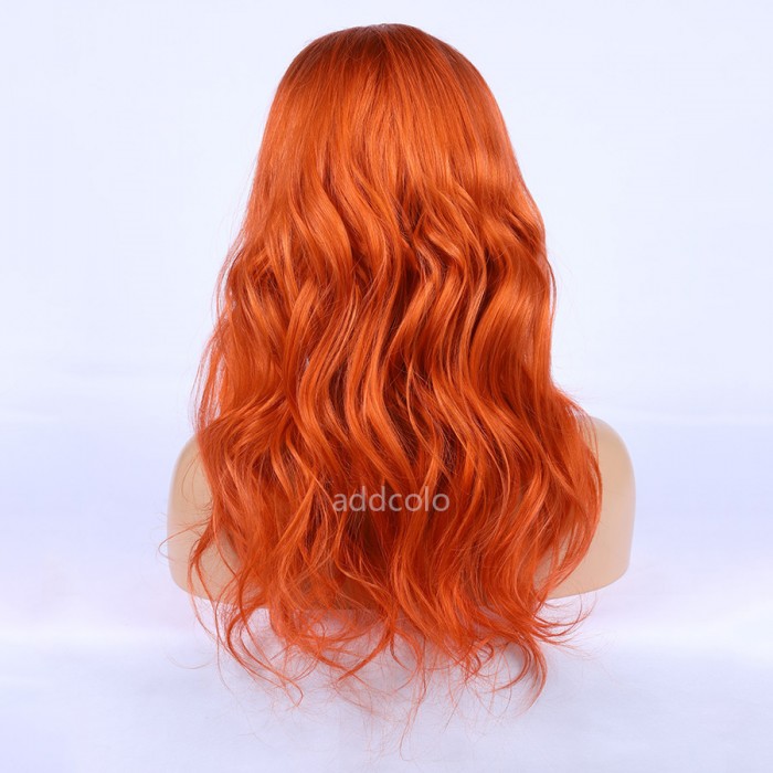 DC Aquaman Mera Inspired Human Hair Wigs Wavy Lace Front Wigs