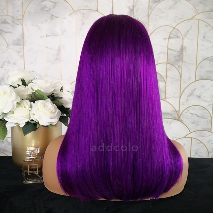 Simone Remy Hair Full Lace Wigs Bright Purple